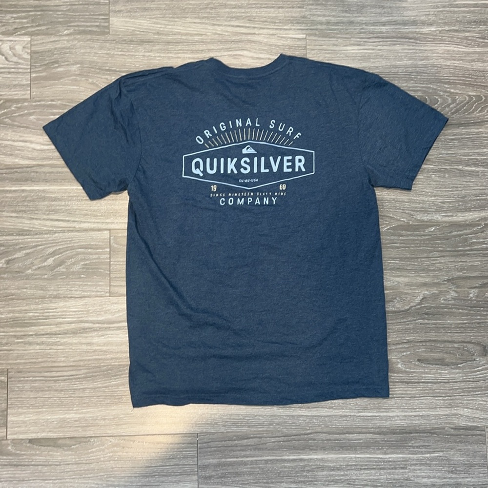 Quiksilver Men's Blue T-Shirt - Picture 4 of 4